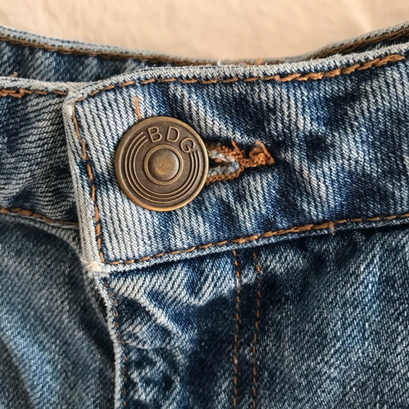 BDG Vintage Blue Notched Denim Skirt - Picture 5 of 7